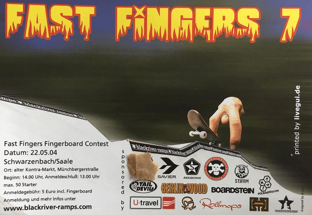 Fast Fingers 7 contest flyer (2004).