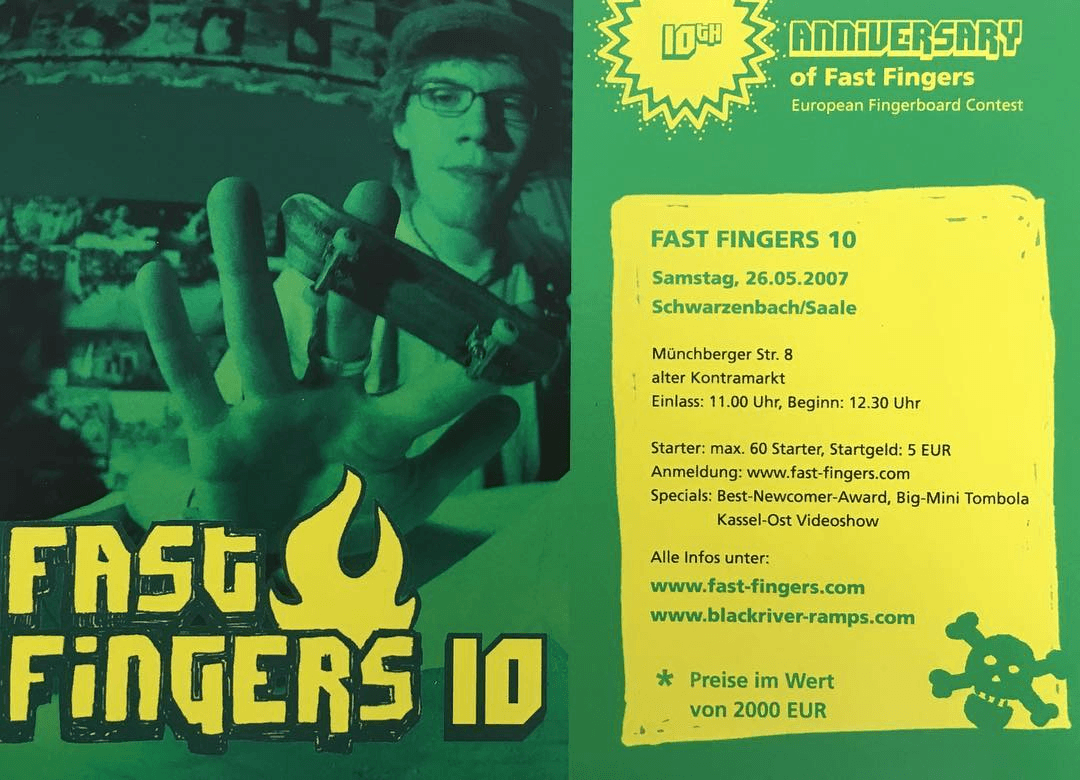 Fast Fingers 10 contest flyer (2007).