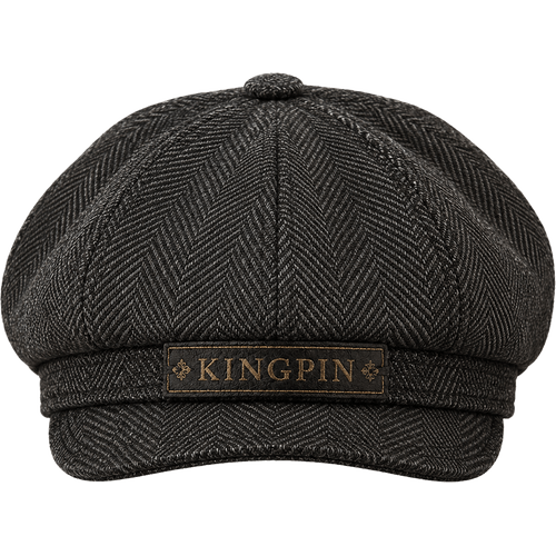 Kingpin Magazine herringbone newsboy cap